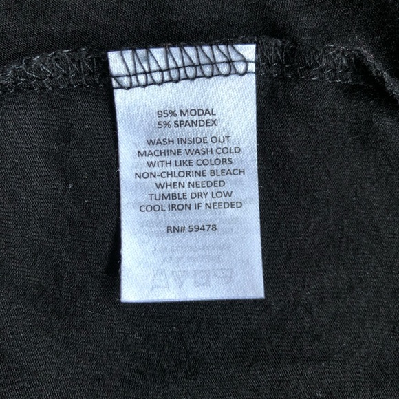 KENAR Black Scoop Neck Asymmetrical Hem Top S - Picture 6 of 8